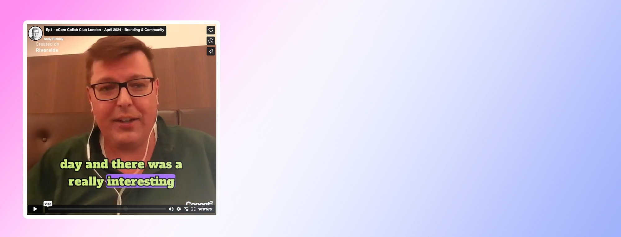 Ep 1 - eCom Collab Club London - April 2024 - Branding & Community